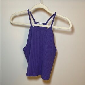 EARTHBOUND Purple Sleeveless Crop Tank Top